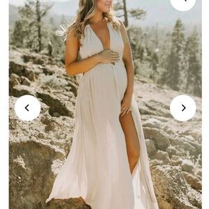 Light Khaki Maternity dress